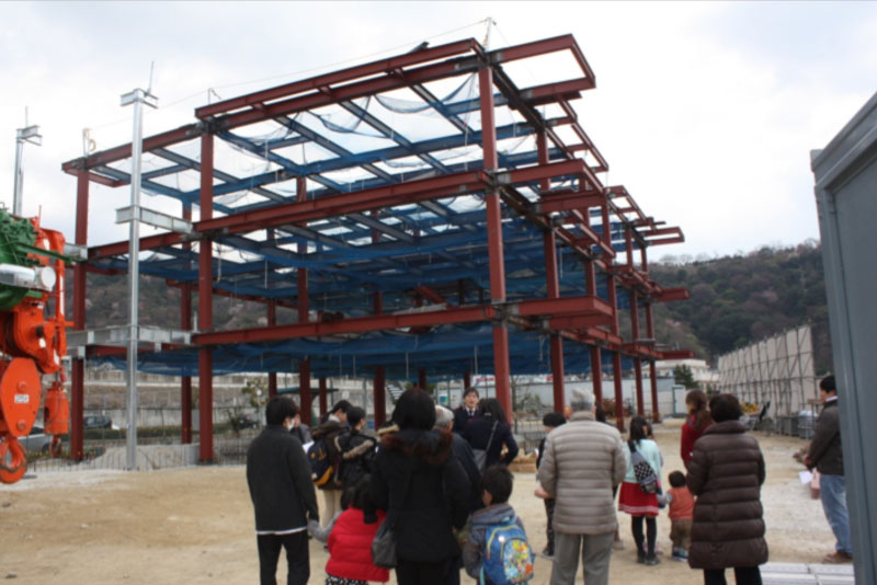 愛光園新園舎の上棟式　3月27日